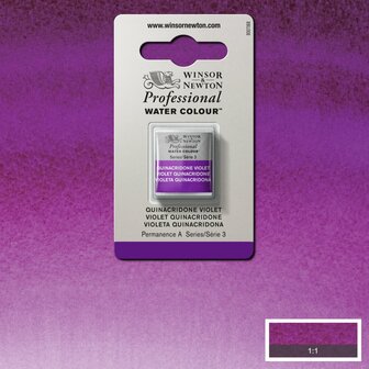 Quinacridone Violet Serie 3 Professional Watercolour Half Napje van Winsor &amp; Newton Kleur 550