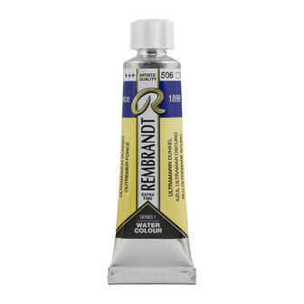 Ultramarijn Donker (S 1) Rembrandt Aquarelverf 10 ML Kleur 506