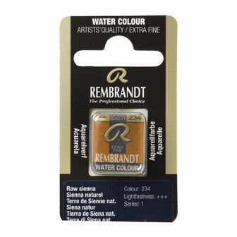 Sienna Naturel (S1) Rembrandt Aquarelverf Napje Kleur 234