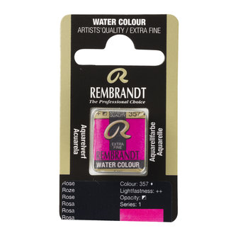 Roze (S 1) Rembrandt Aquarelverf Napje Kleur 357