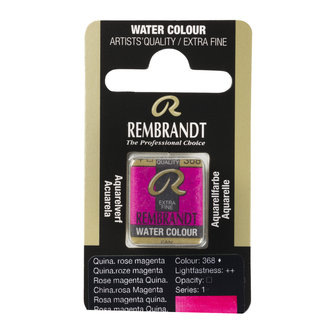 Quinacridoneroze Magenta (S 1) Rembrandt Aquarelverf Napje Kleur 368