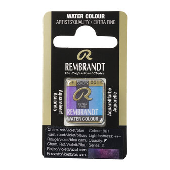 Kameleon&nbsp;Rood Violet Blauw (S 3) Rembrandt Aquarelverf Napje Kleur 861