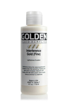 Interference Goud (fijn) Golden Fluid Acrylverf Flacon 118 ML Serie 7 Kleur 2467