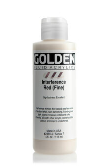 Interference Rood (fijn) Golden Fluid Acrylverf Flacon 118 ML Serie 7 Kleur 2469