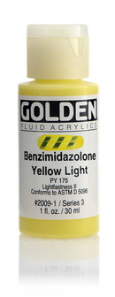 Benzimidazool Geel Licht Golden Fluid Acrylverf Flacon 30 ML Serie 3 Kleur 2009