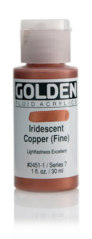 Iridescent Koper (fijn) Golden Fluid Acrylverf Flacon 30 ML Serie 7 Kleur 2451