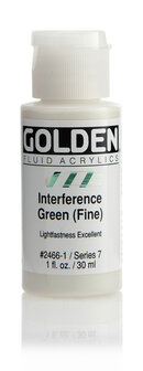 Interference Groen (fijn) Golden Fluid Acrylverf Flacon 30 ML Serie 7 Kleur 2466