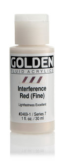 Interference Rood (fijn) Golden Fluid Acrylverf Flacon 30 ML Serie 7 Kleur 2469