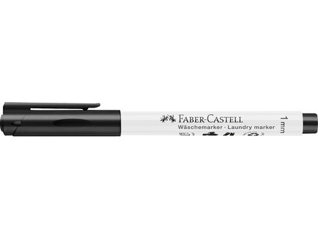 Zwart Textielmarker (ronde punt) Faber-Castell