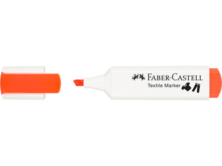 Neon Oranje Textielmarker Faber-Castell