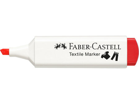 Rood Textielmarker Faber-Castell