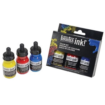 3 Pack kleuren Liquitex Ink Essentials