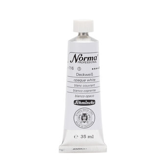 Opaque White (Serie 1) kleur 116 Norma Professional Olieverf Schmincke 35 ML