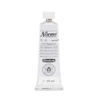 Zinc Titanium White (Serie 1) kleur 118 Norma Professional Olieverf Schmincke 35 ML