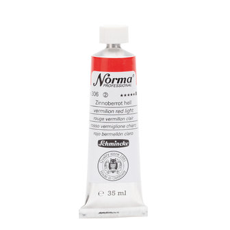 Vermilion Red Light (Serie 2) kleur 306 Norma Professional Olieverf Schmincke 35 ML