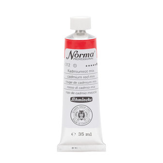 Cadmium Red Mix (Serie 1) kleur 312 Norma Professional Olieverf Schmincke 35 ML