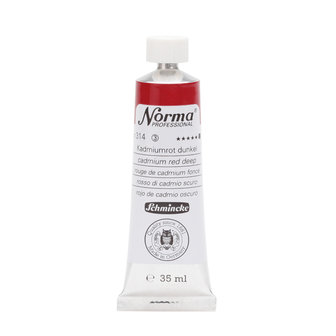 Cadmium Red Deep (Serie 3) kleur 314 Norma Professional Olieverf Schmincke 35 ML