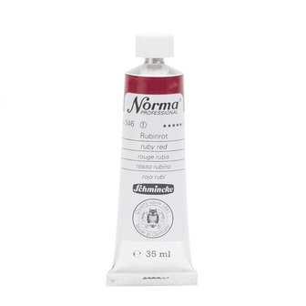 Ruby Red (Serie 1) kleur 346 Norma Professional Olieverf Schmincke 35 ML