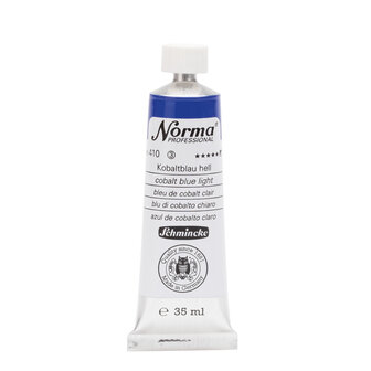 Cobalt Blue Light (Serie 3) kleur 410 Norma Professional Olieverf Schmincke 35 ML