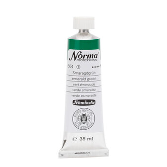 Emerald Green (Serie 1) kleur 504 Norma Professional Olieverf Schmincke 35 ML