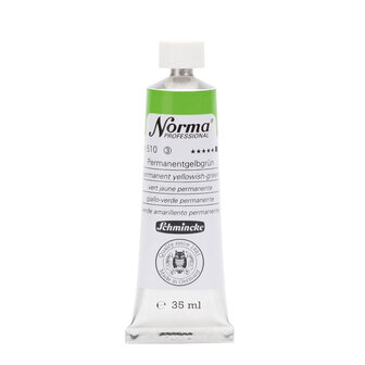 Permanent Yellowish-Green (Serie 3) kleur 510 Norma Professional Olieverf Schmincke 35 ML