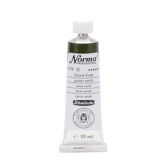 Green Earth (Serie 1) kleur 518 Norma Professional Olieverf Schmincke 35 ML