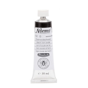 Black Iron Oxide (Serie 1) kleur 702 Norma Professional Olieverf Schmincke 35 ML