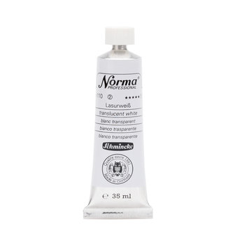 Transparent White (Serie 2) kleur 110 Norma Professional Olieverf Schmincke 35 ML