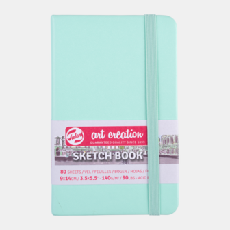 9 x 14 cm Art Creation Schetsboek Fresh Mint Cover 80 vellen 140 gram