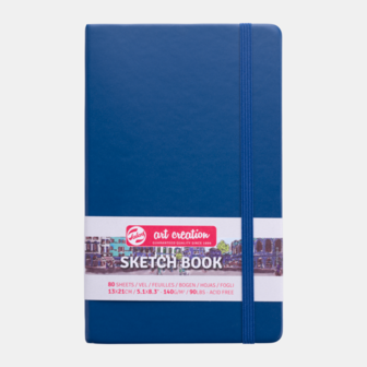 13 x 21 cm Art Creation Schetsboek Navy Blue Cover 80 vellen 140 gram