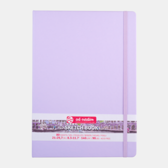 21 x 29,7 cm Art Creation Schetsboek Pastel Violet Cover 80 vellen 140 gram