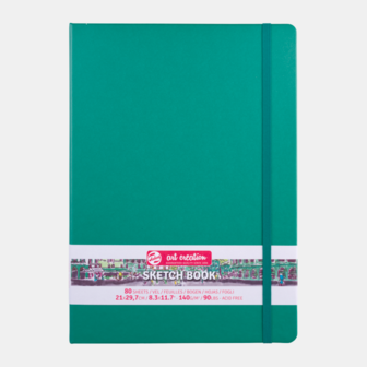 21 x 29,7 cm Art Creation Schetsboek Forest Green Cover 80 vellen 140 gram