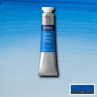 Cerulean Blue Hue Cotman Water Colour / Aquarelverf van Winsor &amp; Newton 21 ML Kleur 139