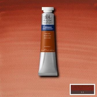 Light Red Cotman Water Colour / Aquarelverf van Winsor &amp; Newton 21 ML Kleur 362