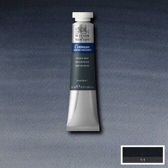 Paynes Grey Cotman Water Colour / Aquarelverf van Winsor &amp; Newton 21 ML Kleur 465