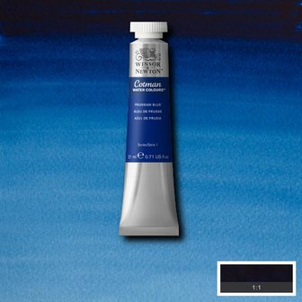 Prussian Blue Cotman Water Colour / Aquarelverf van Winsor &amp; Newton 21 ML Kleur 538