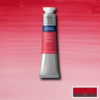 Rose Madder Cotman Water Colour / Aquarelverf van Winsor &amp; Newton 21 ML Kleur 580