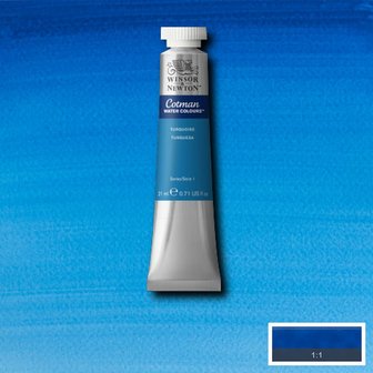 Turquoise Cotman Water Colour / Aquarelverf van Winsor &amp; Newton 21 ML Kleur 654