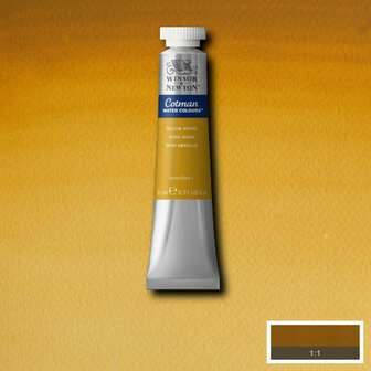 Yellow Ochre Cotman Water Colour / Aquarelverf van Winsor &amp; Newton 21 ML Kleur 744