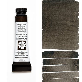 van Dyck Brown (S1) Aquarelverf Daniel Smith (Extra fine Watercolour) 5 ML Kleur 110