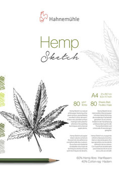 A4 Tekenblok Hemp Sketch Tekenpapier Hahnem&uuml;hle () 80 pagina&#039;s 80 grams