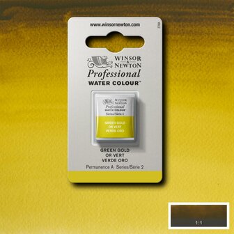 Green Gold Serie 2 Professional Watercolour Half Napje van Winsor &amp; Newton Kleur 294