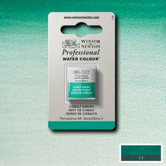 Cobalt Green Serie 4 Professional Watercolour Half Napje van Winsor &amp; Newton Kleur 184