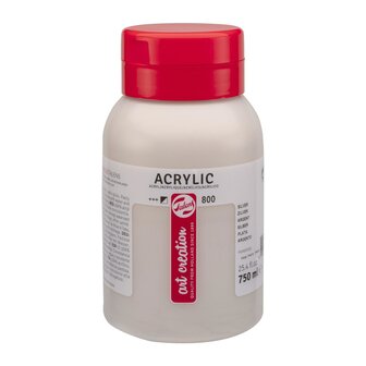 Zilver Acrylverf van Art Creation 750 ml Kleur 800