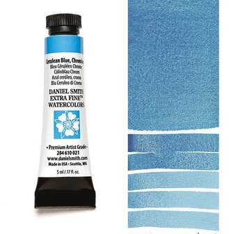 Cerulean Blue Chromium (S2) Aquarelverf Daniel Smith (Extra fine Watercolour) 5 ML Kleur 021