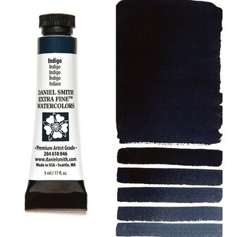 Indigo (S1) Aquarelverf Daniel Smith (Extra fine Watercolour) 5 ML Kleur 046