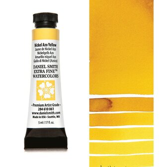 Nickel Azo Yellow (S2) Aquarelverf Daniel Smith (Extra fine Watercolour) 5 ML Kleur 061