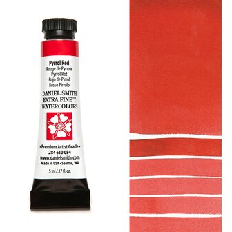 Pyrrol Red (S3) Aquarelverf Daniel Smith (Extra fine Watercolour) 5 ML Kleur 084