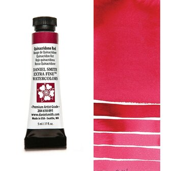 Quinacridone Red (S2) Aquarelverf Daniel Smith (Extra fine Watercolour) 5 ML Kleur 091