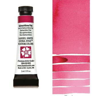 Quinacridone Pink (S2) Aquarelverf Daniel Smith (Extra fine Watercolour) 5 ML Kleur 095